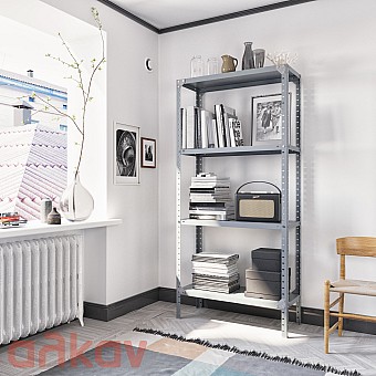 Ολοκληρωμένo Σετ 4 Ραφιών Dexion 200x122x38