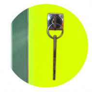 Lock with key with master key ability 