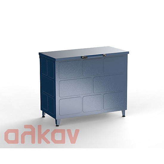 Μεταλλικός Κάδος Ξύλων  85 x 150 x 50