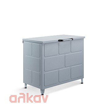Μεταλλικός Κάδος Ξύλων  85 x 100 x 50
