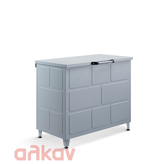 Μεταλλικός Κάδος Ξύλων  85 x 100 x 50