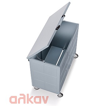 Μεταλλικός Κάδος Ξύλων  85 x 80 x 50