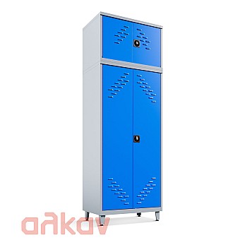 Metal outdoor rug cabinet  240 x 70 x 50