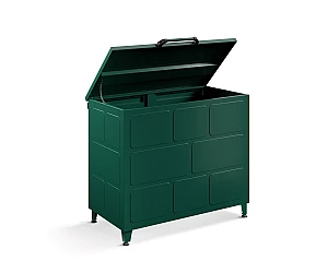 Μεταλλικός Κάδος Ξύλων