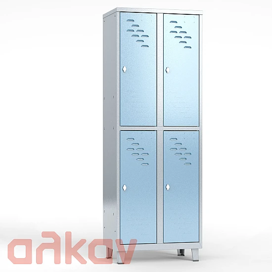 Μεταλλικός φοριαμός ιματισμού δύο θέσεων