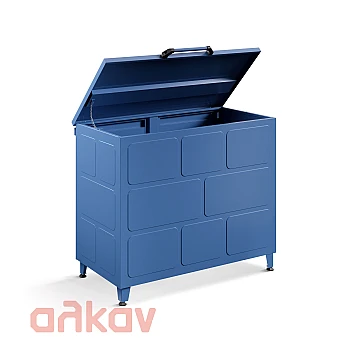 Μεταλλικός Κάδος Ξύλων  85 x 150 x 50