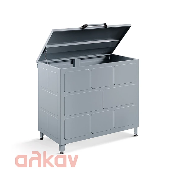 Μεταλλικός Κάδος Ξύλων  85 x 100 x 50