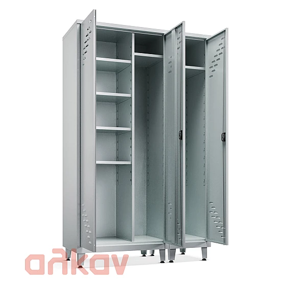 Τριφυλλη Μεταλλική Ντουλάπα Εξωτερικού Χώρου 195x120x50