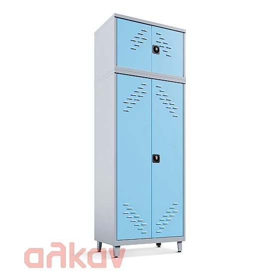 Metal outdoor rug cabinet 240 x 90 x 50