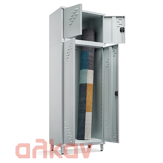 Metal outdoor rug cabinet 240 x 90 x 50